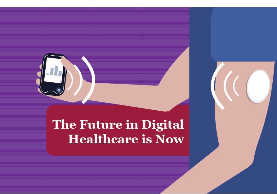Medical devices communicating via bluetooth and through digital health software