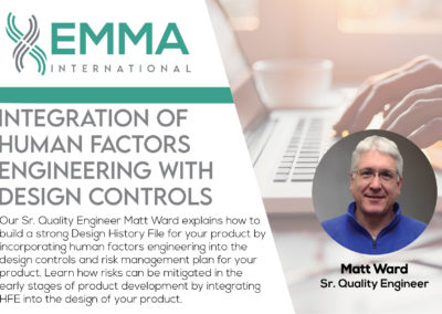 Integration of Human Factors Engineering with Design Controls