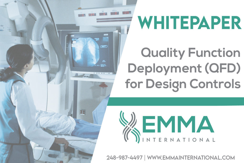Quality Function Deployment (QFD) for Design Controls
