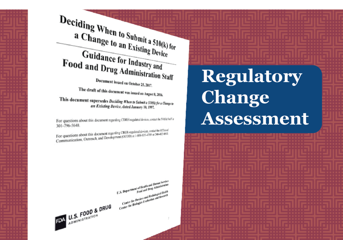 Regulatory Change Assessment