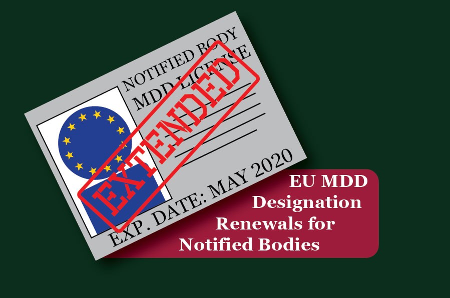 EU MDD license being renewed for notified bodies