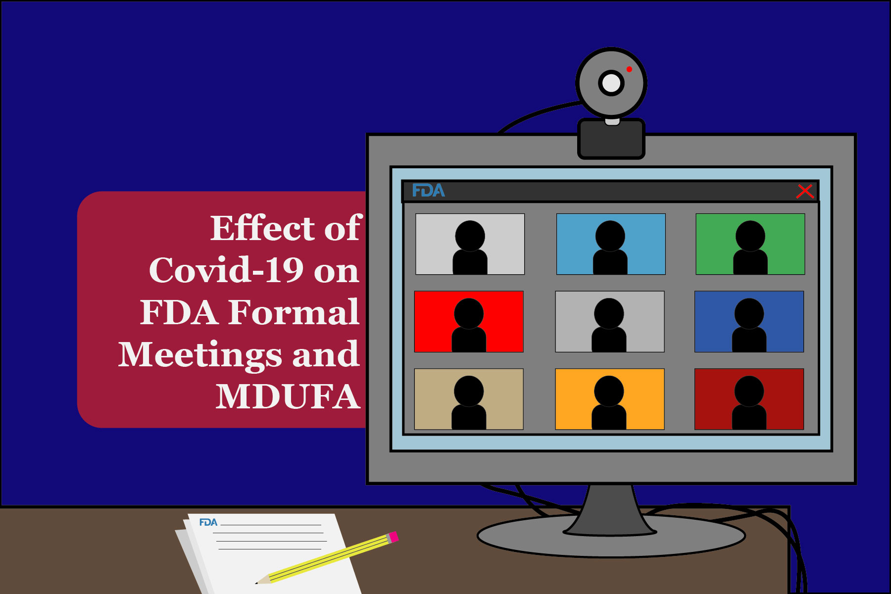 formal FDA meetings and MDUFA being done virtual due to COVID-19