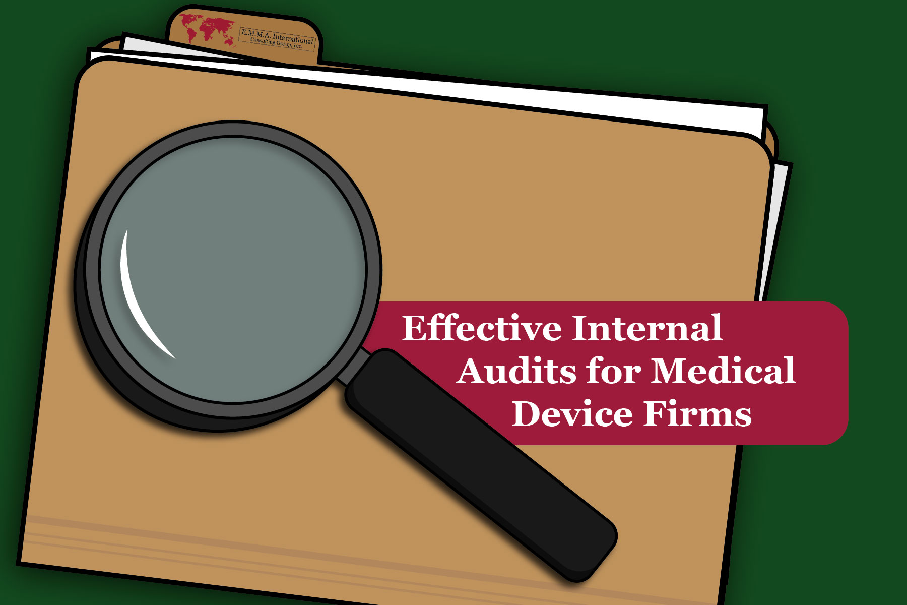 medical device documents in an internal audit