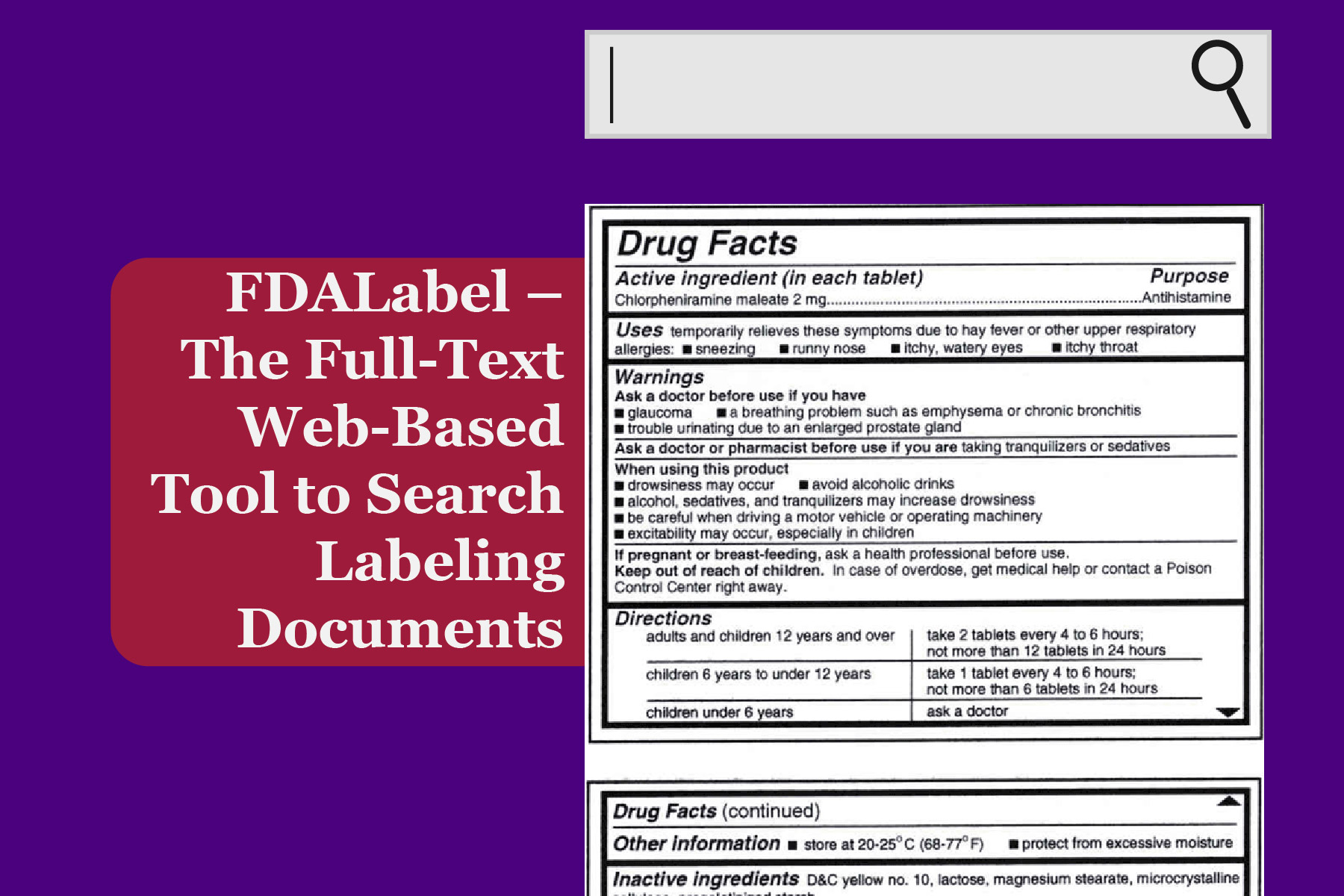 FDALabel – The Full-Text Web-Based Tool to Search Labelling Documents