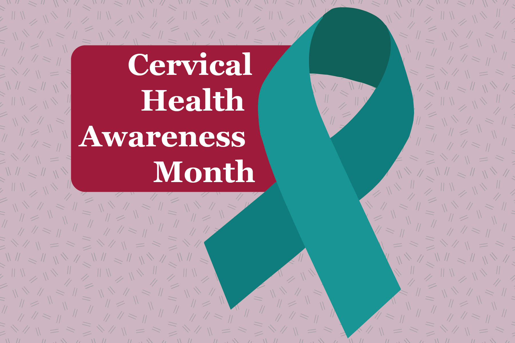 Cervical Health Awareness ribbon for the blog