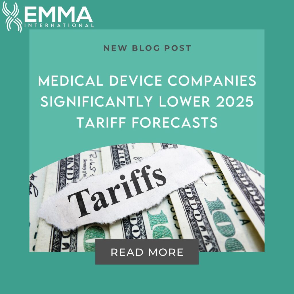 Medical Device Companies Significantly Lower 2025 Tariff Forecasts