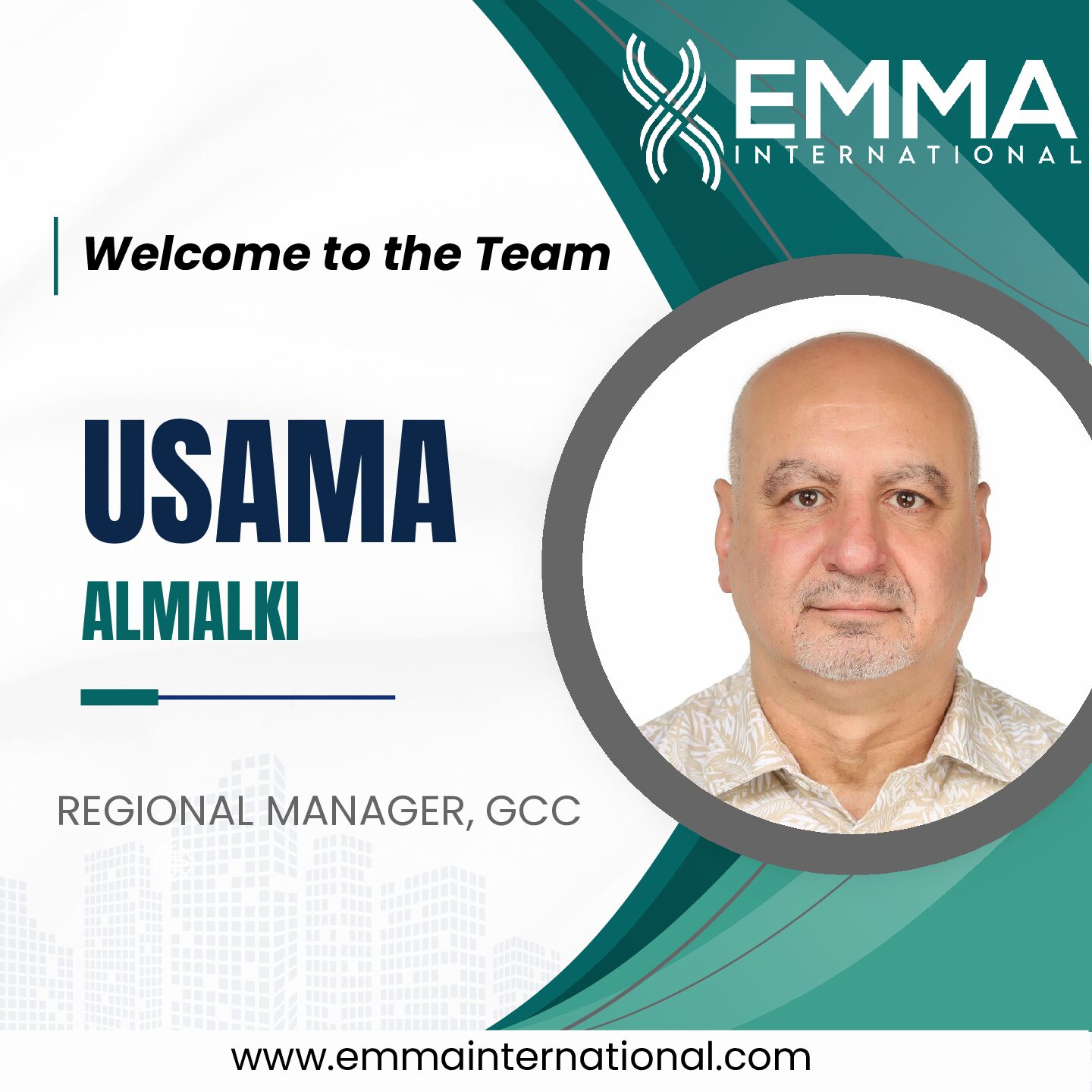 EMMA International Welcomes Usama AlMalki as Regional Manager, GCC