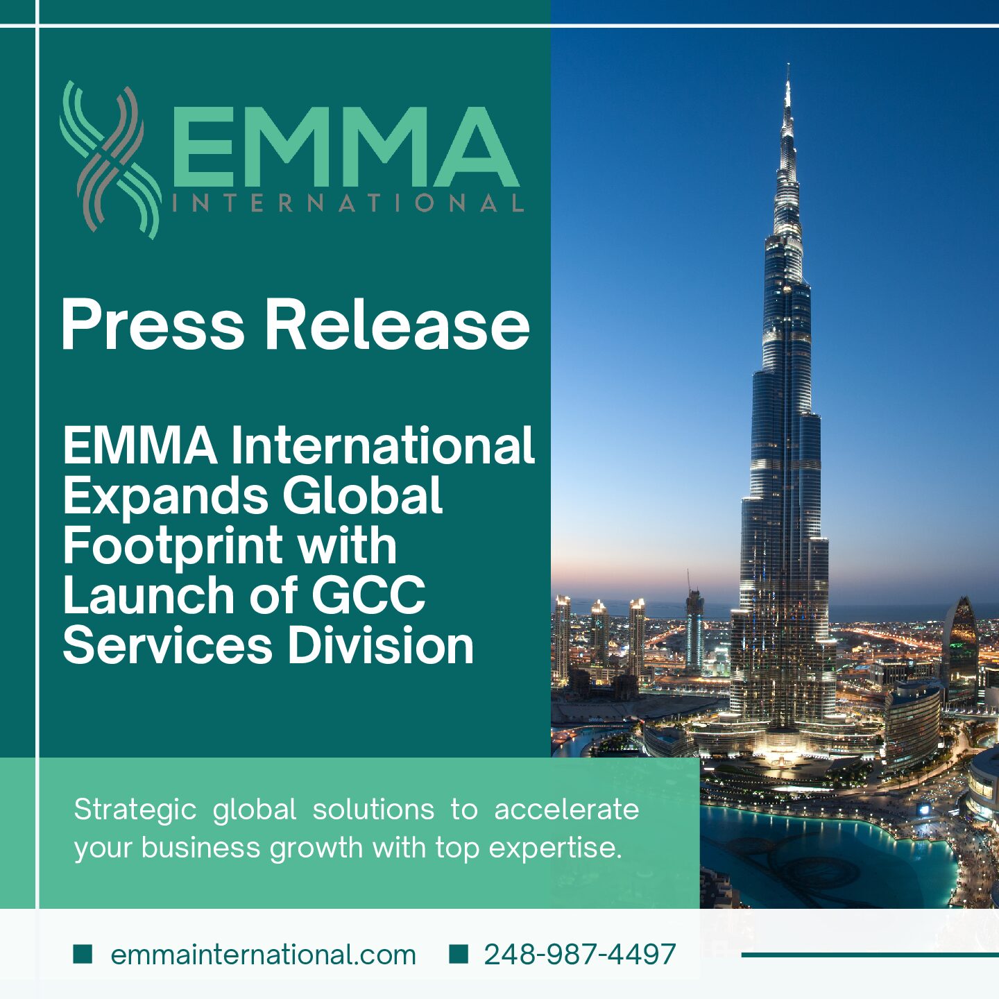 EMMA International Expands Global Footprint with Launch of GCC Services Division