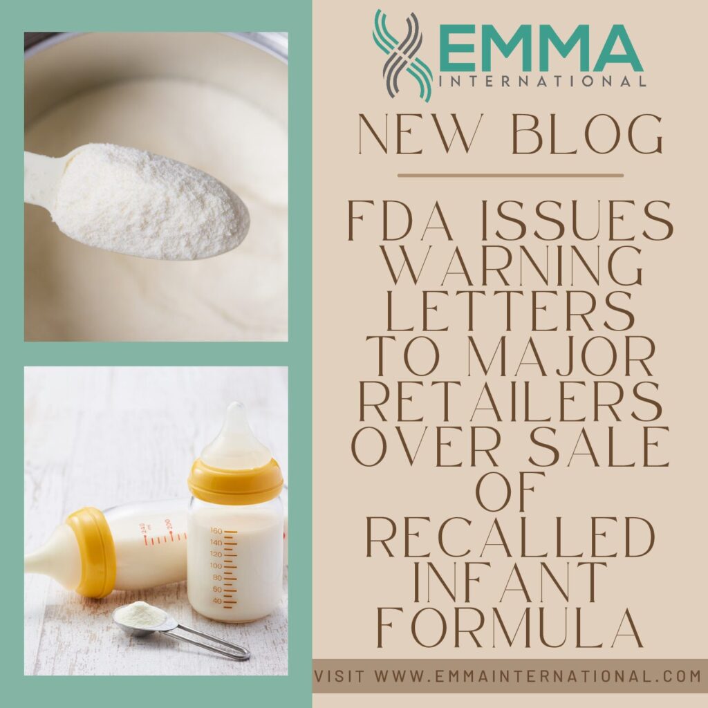 FDA Issues Warning Letters to Major Retailers Over Sale of Recalled Infant Formula