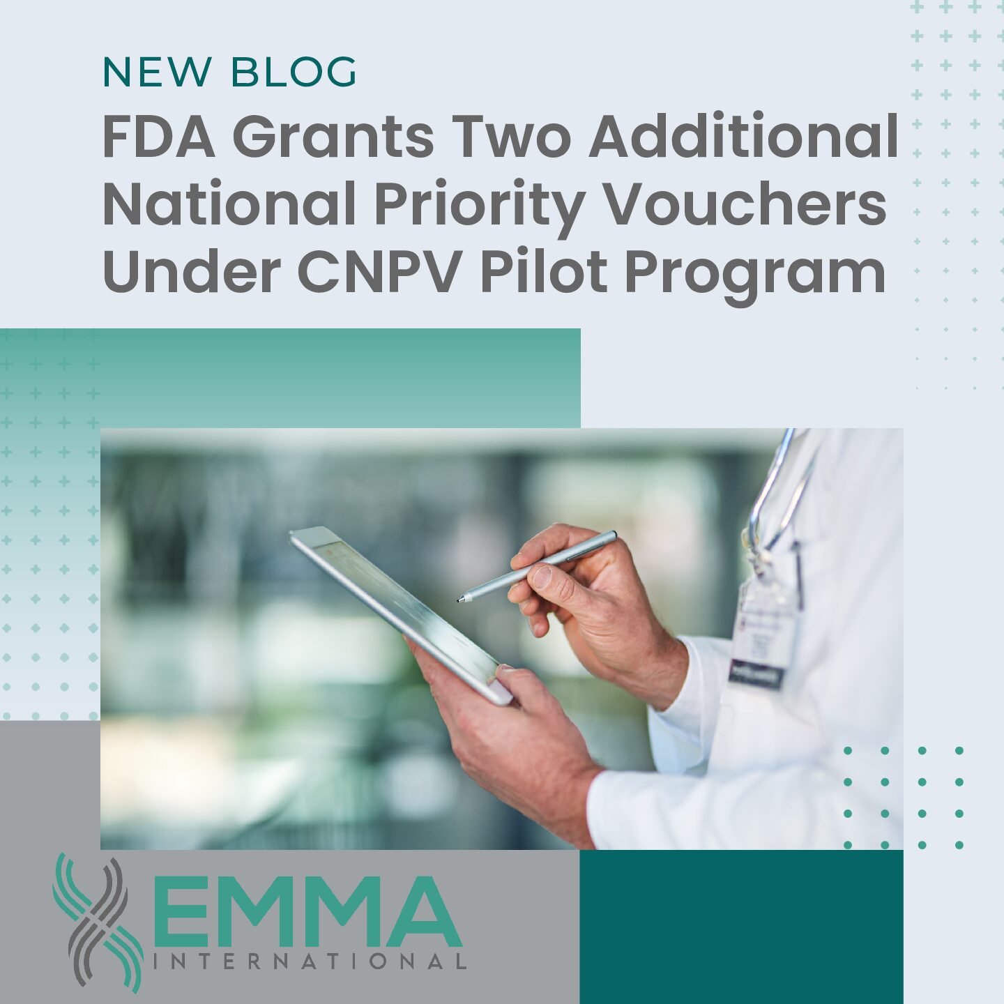 FDA Grants Two Additional National Priority Vouchers Under CNPV Pilot Program