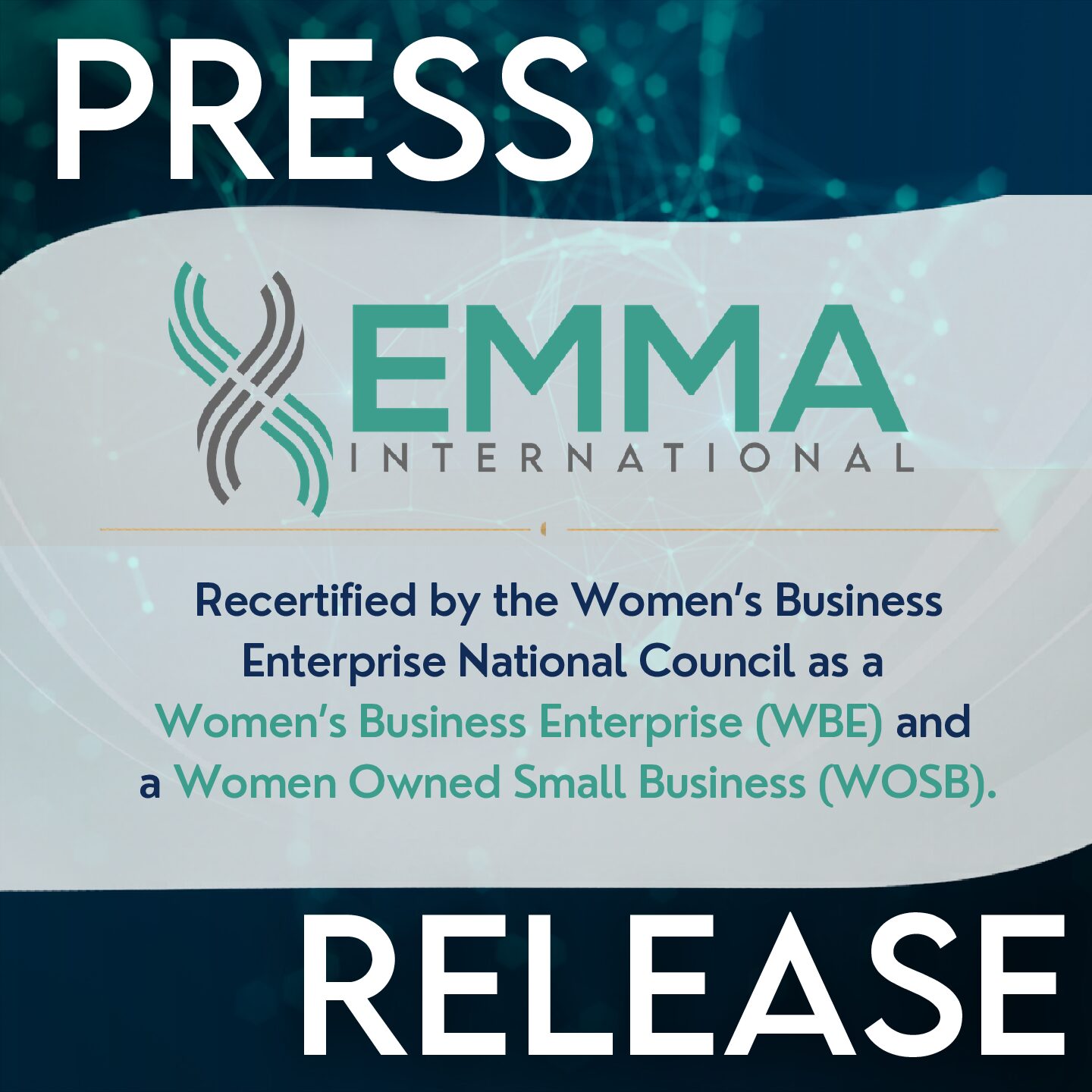 EMMA International Consulting Group, Inc. Recertified by the Women’s Business Enterprise National Council 