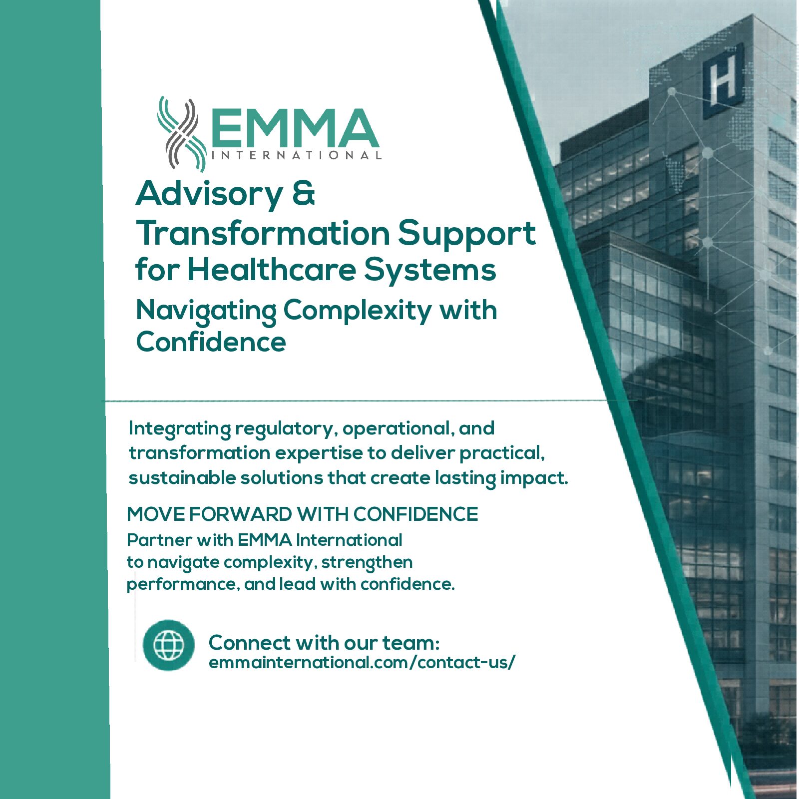 Advisory & Transformation Support for Healthcare Systems: Navigating Complexity with Confidence 