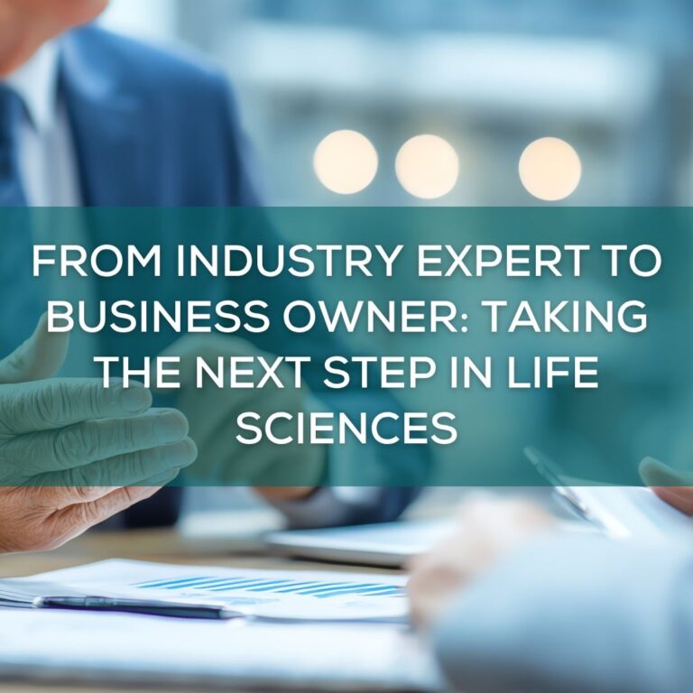From Industry Expert to Business Owner: Taking the Next Step in Life Sciences